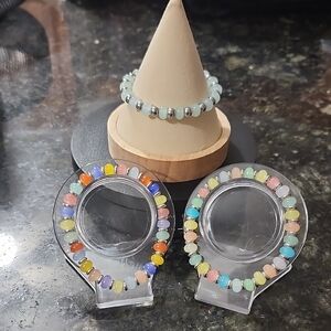 Handmade Colorful Beaded Bracelets Set